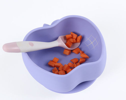 ビスフェノールなしの赤ちゃん用シリコン吸入カップ A 子供用シリコン補給食品 食器吸入カップとボウル