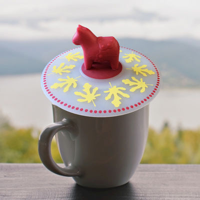カスタマイズ 可愛いアニメ カフェカップ シリコン蓋 再利用可能 防塵 カップ蓋 吸着蓋 密封蓋