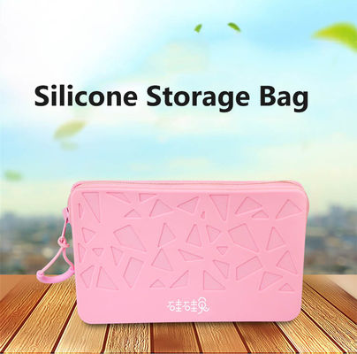 オーダーメイド 新型 シリコン 化粧品 バッグ 化粧品 オーガナイザー 大容量 防水 Zipper 旅行 携帯 化粧品 バッグ