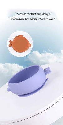 乳児・幼児用 食器皿 赤ちゃん専用隔壁吸入カップ 100%食品用シリコン用 赤ちゃん用 滑らない食器皿
